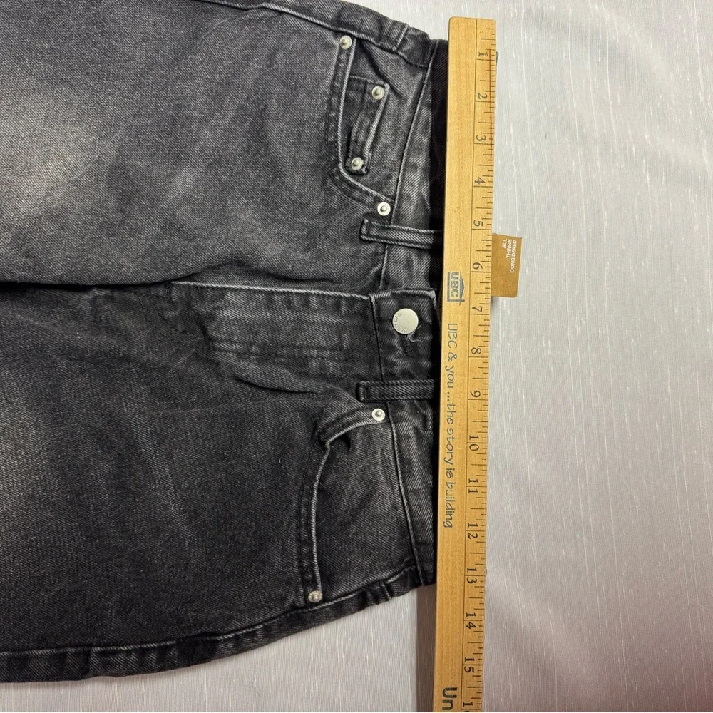 Nasty Gal Washed Black Straight Leg Jeans Petite US‎ 2 / UK 6 NWT